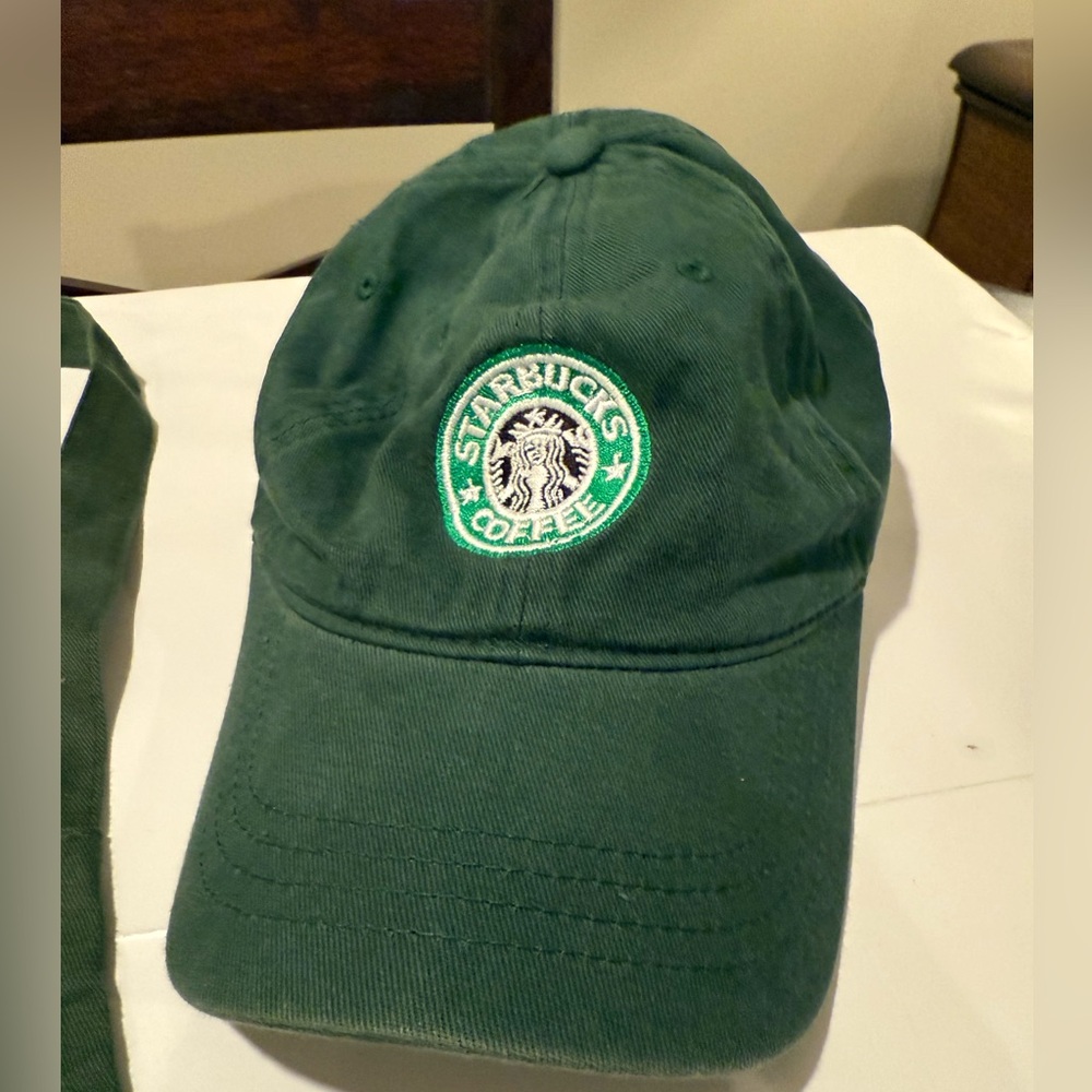 Starbucks Dark Green Apron with Logo Barista Costume. Unisex. - Picture 3 of 6
